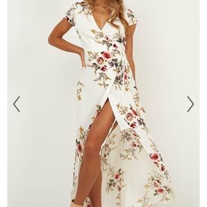 Showpo Wrap and Cross Maxi Dress size 2